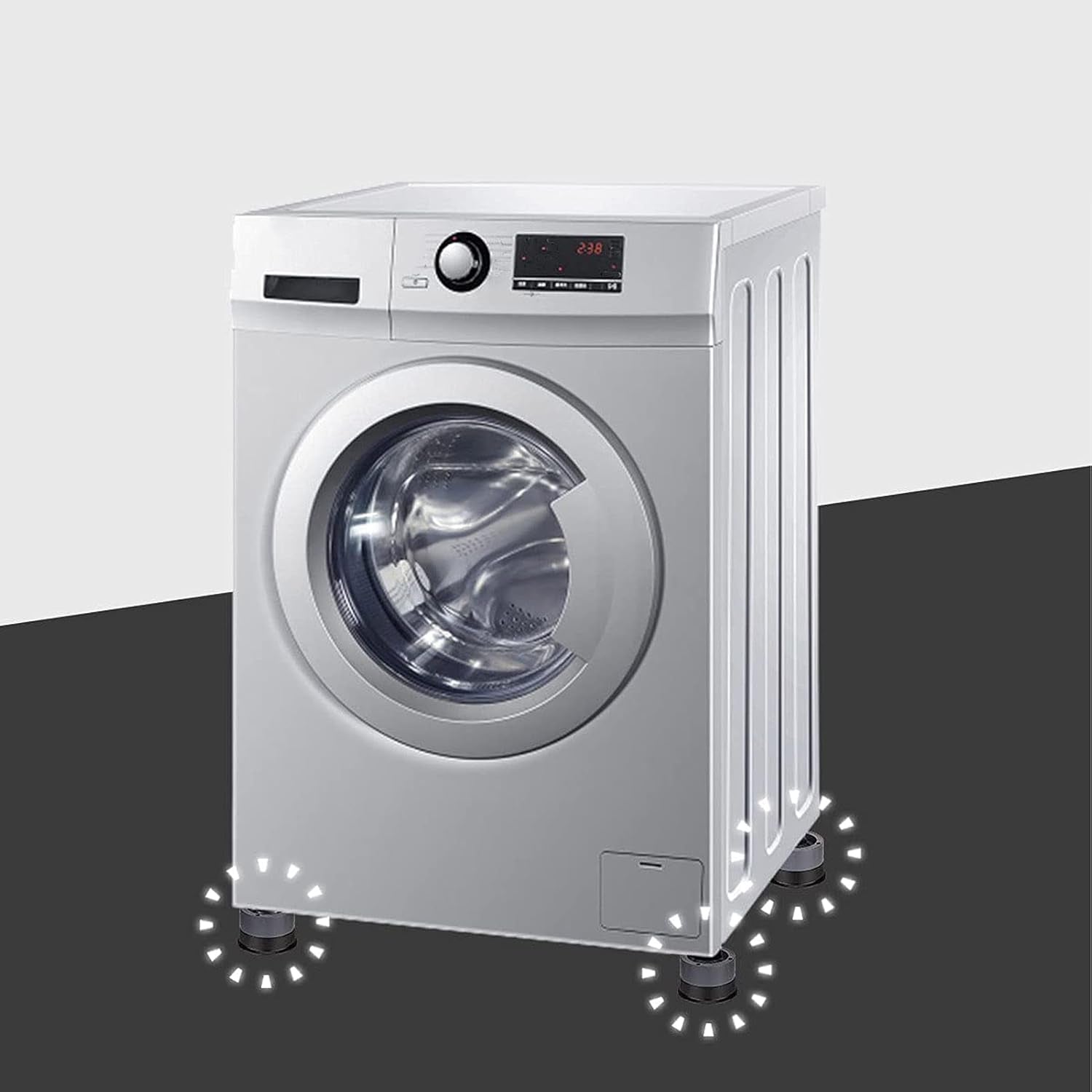 Round Washing Machine Support Pad (4 Pcs Set) Round Washing Machine Support Pad (4 Pcs Set)
